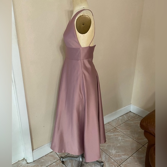 BHLDN Party Dress. Midi length. Mauve color. Has Pockets! - Picture 2 of 9